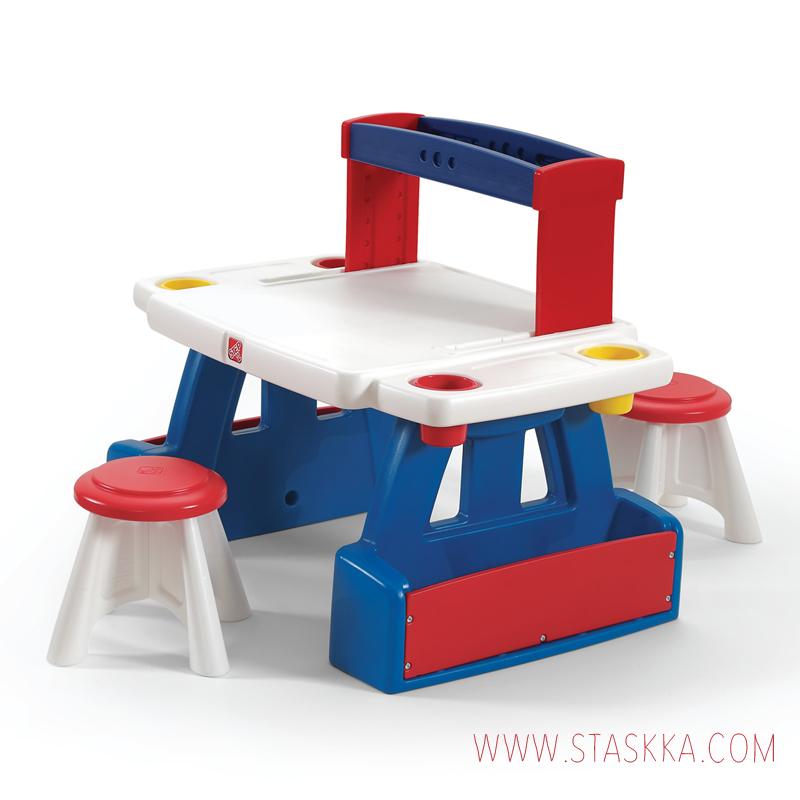 Otroška miza s stolčkoma - Kreativni kotiček 5
